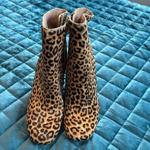 Steve Madden calf hair booties